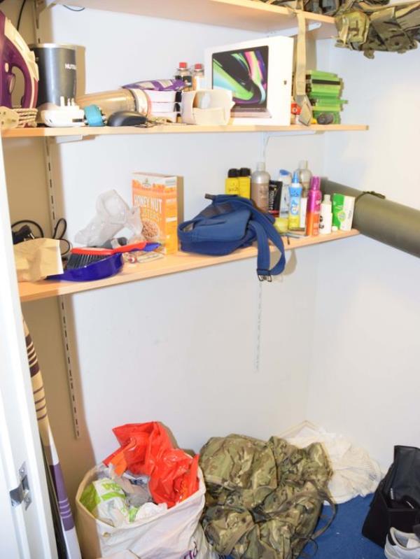Part of Khalife's room at the barracks. Pics: Duncan Gardham/MPS